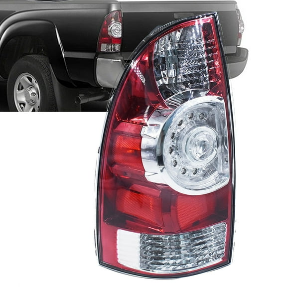 munirater LED Taillight Rear Brake Lamp Assembly Replacement for 2005-2015 Toyota Tacoma Pickup Truck - Driver Side Only