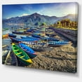 thumbnail image 1 of Designart - Colorful Boats in Pokhara Lake - Boat Canvas Art Print, 1 of 2