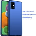 thumbnail image 4 of Case for Samsung Galaxy A51 5G Phone Case Protective Slim [Defend from Scratch/Slip/Drop/Fingerprint] Matte PC Hard Minimalistic Phone Cover for Samsung Galaxy A51 5G-Blue, 4 of 6