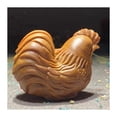 thumbnail image 5 of 6cm Cypress Wood Zodiac Carving Handheld Ornament Animal Symbol Play Piece Solid Wood Wealth Attraction Decorative Figurine, 5 of 6