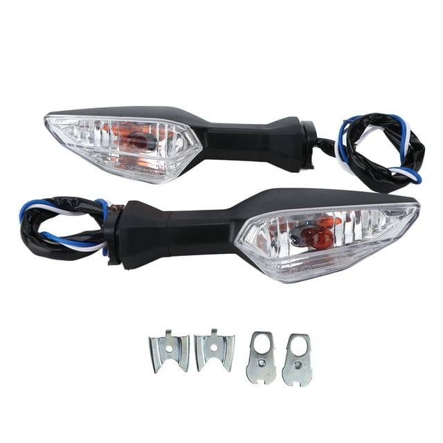 Indicador de señal de giro para motocicleta, luz amarilla de repuesto para NINJA 250, 300, 400, 650, 1000, 2018-2020, 12V, transparente Jadeshay A