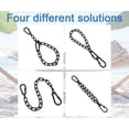 thumbnail image 3 of Juego de 4 Cadenas para Columpio JACNITAD 25 cm con 4 Mosquetones, Capacidad de 200 kg, 3 of 9