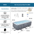 thumbnail image 2 of Alberca Estructural Bestway Steel Promax Rectangular 412x201, 2 of 7