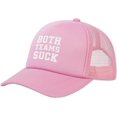 thumbnail image 1 of Both Teams Suck Hats Funny Football Mesh Trucker Hat Cap, 1 of 7