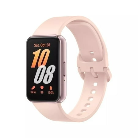 SAMSUNG Galaxy Fit 3 | 1.6" AMOLED Screen | Up to 14-Day Battery | 100+ Custom Watch Faces | 100+ Workout Modes | International Version - Pink Gold