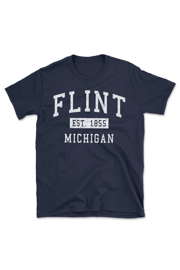 Flint Michigan Classic Established Men's Cotton T-Shirt