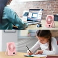thumbnail image 2 of Small Desk Fan Personal Fans: 2000mah 10 Hours Battery Office Quiet Mini Desktop Fan Portable Rechargeable Travel Essentials, 2 of 14