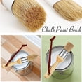 thumbnail image 3 of 3Pcs Chalk and Wax Paint Brushes Oval Brush for Acrylic Painting Bristle Stencil Wood Furniture Home Decor, 3 of 7