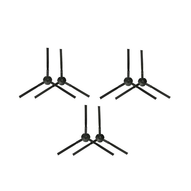 piezas para aspiradora robótica A4 A4S A40 para aspiradora robótica CEN550, cepillo lateral negro, negro