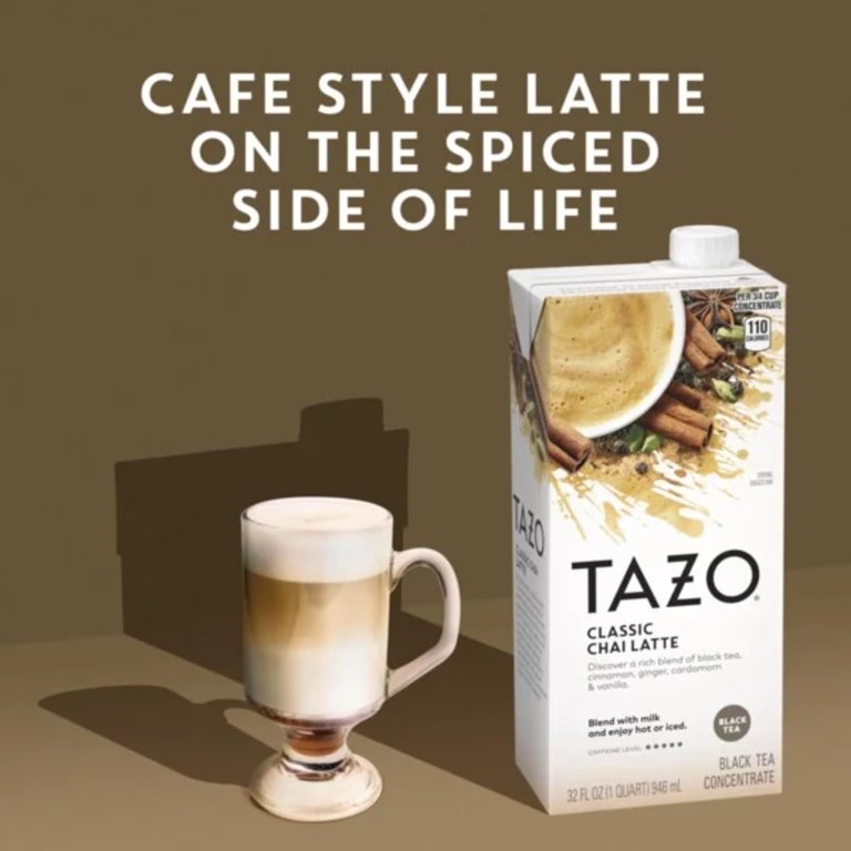Tazo Highly Caffeinated Chai Black Tea Concentrate for Hot
