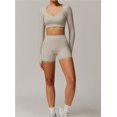 thumbnail image 3 of Conjuntos de entrenamiento for mujer, 2 piezas, sujetador deportivo, camiseta sin mangas, polainas de cintura alta, gimnasio, Yoga, ropa activa, Top de entrenamiento for mujer, 3 of 6