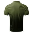 thumbnail image 3 of zuwimk Polo Shirts For Men Slim Fit,Men's Stain Resistant Short Sleeve Polo Shirts Army Green,L, 3 of 5