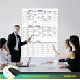 thumbnail image 5 of Large 36"x48" Quarterly White Board Calendar Dry Erase Calendar for Wall 3 Month Big Dry Erase Wall Calendar  Monthly Dry Erase Board Planner Includes 6 Markers Eraser Push Pins & Mounting Tape, 5 of 10