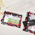 thumbnail image 4 of Ckdifva Swirl Pencil Pouch 3 Ring Zipper Pencil Case Binder Pockets Clear Top Cosmetic Bag 2 Pack, 4 of 6