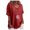 Red, variant on Girls Stretch Thermal Long Sleeve High Neck Base Layer Top for Cold Weather Comfort