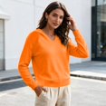 thumbnail image 6 of Szhihuiw Women's Lightweight Sweaters Fall Fashion Solid Color Long Sleeve Knit Hooded Sweater Business Casual Tops for Women, 6 of 9