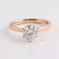 thumbnail image 4 of solitaire jewels 2CT Round Moissanite Hidden Halo Engagement Ring For Women, 10K Rose Gold, 4 of 5