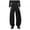 Black, variant on Ketyyh-chn99 Stretchy Baggy Jeans for Mens Wide Leg Casual Men's Retro Washed Jeans Loose Straight Wide Leg Trousers Size for L,Dark Blue
