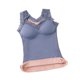 thumbnail image 1 of Sonducket Invierno otoño mujer encaje cuello en V ropa interior cálida Chinlon Lencería diseño Simple capa Base chaleco Bottoming Tops ropa Camisetas sin mangas Azul 65-87.5 kg Sonducket AP013549-10, 1 of 6