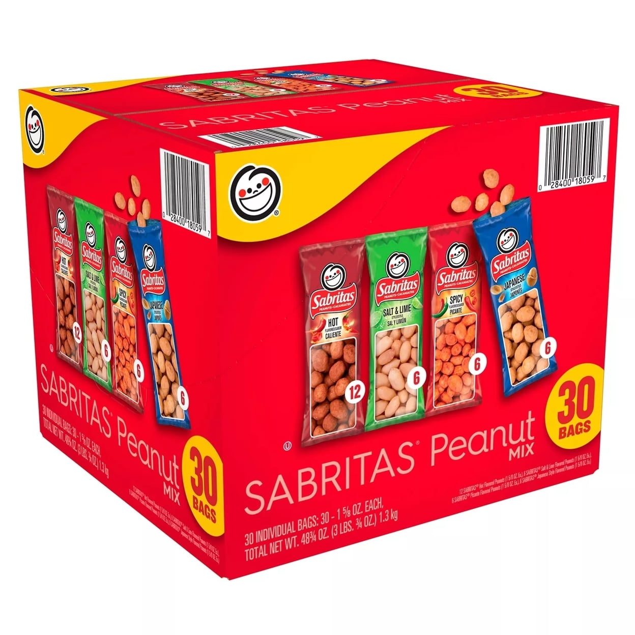 Frito Lay Sabritas Cacahuates Peanuts Mix - 30/1.625oz