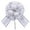 Silver, variant on LHWEN 12Pcs Chiffon Flower Hand Pulled Lazy Knot Bows for Christmas Gifts Wrap 6" Diameter Easy to Use and Store Instantly Create Beautiful Bows Perfect for Gift Wrapping Wreaths Chair Bows Baby Showe