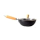 thumbnail image 2 of Sartén para freír profunda con mango ergonómico y olla de hierro antiadherente con tapa 20 centímetros, 2 of 9
