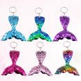 thumbnail image 2 of Shisuyan 6 Pcs Pendentif Suspendu pour Sac Queue de Poisson Porte-Clés Décoratif Rose pour Offrir, 2 of 8