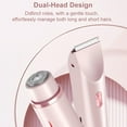 thumbnail image 3 of Bald Cat Razor for Women - Bald Cat Razor Bikini Trimmer, Woman Bald Cat Razor, Comfort 2 in 1 Electric Lady Shaver, Dual Head Electric Razor for Women Painless Leg Shaver Hair Remover (Pink), 3 of 9