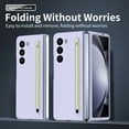 thumbnail image 5 of for Samsung Galaxy Z Fold 7 5G Case with Stylus Slot & Stylus, Luxury Ultra Slim Thin Matte PC Shockproof Protective Phone Case Cover for Samsung Galaxy Fold 7 5G - Purple, 5 of 7