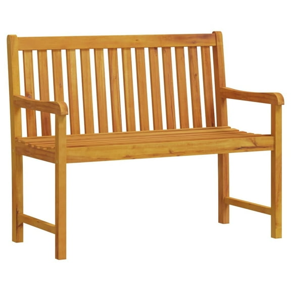 vidaXL Outdoor Patio Bench Garden Park Bench with Armrests Solid Wood Acacia