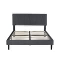 thumbnail image 1 of Ilios Innova | Base de Cama Matrimonial con Cabecera Moderna de Diseño Moderno, Estructura Reforzada Con Tapizado Color Negro, 1 of 9