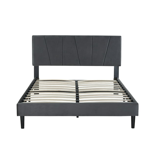 Ilios Innova | Base de Cama Matrimonial con Cabecera Moderna de Diseño Moderno, Estructura Reforzada Con Tapizado Color Negro