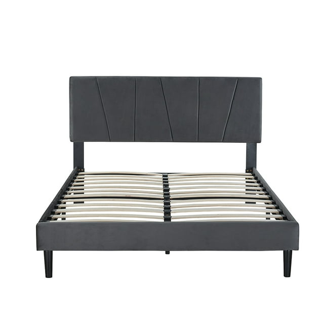 Ilios Innova | Base de Cama Matrimonial con Cabecera Moderna de Diseño Moderno, Estructura Reforzada Con Tapizado Color Negro