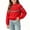 Red, variant on Girl's Crewneck Pullover Sweater, Girls Jacquard Knit Sweaters, Trendy Fall Winter Warm Tops 1-8 Years