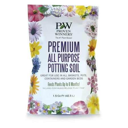 Premium All Purpose Potting Soil, 1.5 cu. ft. Bag, This professional-grade blend from Proven Winners comes in a 1.5 cu.'. Bag. By Proven