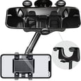 thumbnail image 2 of Soporte para teléfono de coche, soporte para espejo retrovisor para teléfonos y smartphones de coche, apto para smartphones de 3 a 7 pulgadas., 2 of 5