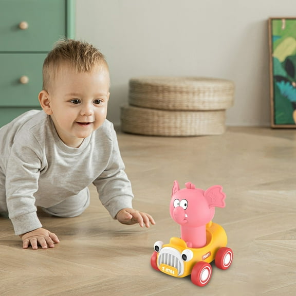 Kids Toys under $5 Fufafayo Press and Go Toy Cars for Toddlers 1-3 Push Go Animal Racing Baby Cars Toys for Toddlers 1-3 First Birthday Gifts for 1-3 Year Old Boys Girls