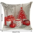 thumbnail image 3 of Housse de Coussin de Noël Décorative en Lin pour Canapé Sofa Lit Type 5, 3 of 7