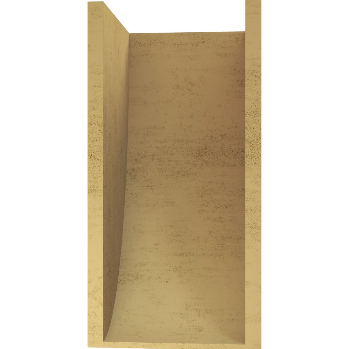 11"W x 11"D x 22"H Wide Durham Rough Cedar Woodgrain TimberThane Corbel, Primed Tan