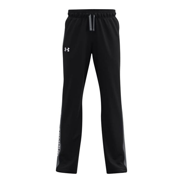 Pantalones Under Armour Brawler 2.0 para niños, color blanco y negro, talla pequeña