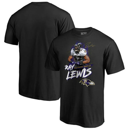 Ray Lewis Baltimore Ravens NFL Pro Line by Fanatics Branded Retired Player Gridiron Great Graphic T-Shirt -
