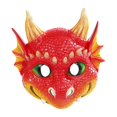 thumbnail image 1 of Dragon pour Enfants Effrayant Demi-Face pour Accessoire Photo Mariage Rouge, 1 of 8