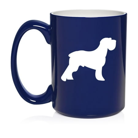 

Schnauzer Ceramic Coffee Mug Tea Cup Gift for Her Him Friend Coworker Wife Husband (15oz Blue)