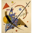 thumbnail image 2 of Kandinsky, Wassily 12x13 Black Ornate Wood Framed with Double Matting Museum Art Print Titled - Bow and Arrow 1923, 2 of 4