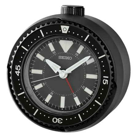 Seiko 4 Mai Modern Alarm, Metallic Black QHE207KLH