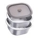 thumbnail image 1 of Colador de acero inoxidable, colador de arroz, tapa hermética, almacenamiento de alimentos 3600 ml, 1 of 8