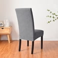 thumbnail image 5 of Skksst Jacquard Dining Chair Slipcover Stretch Textured Home Banquet Seat Protector Cover, 5 of 7
