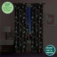 thumbnail image 3 of Your Zone Blackout Curtain Panel with Glow in the Dark Print, 1 Panel, Butterfly Pink, 37" W x 84" L, 3 of 6