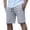 Gray, variant on Besolor Men Running Shorts Casual Loose Drawstring Elastic Waist Wide Leg Summer Workout Short Pants with Zipper Pockets(X-Large,White)