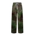 thumbnail image 5 of JGNGSHN Mens Camo Lounge Pants with Drawstring Elastic Waist Pocket Button Fly Comfortable Sleepwear Straight Leg Pajama, 5 of 7